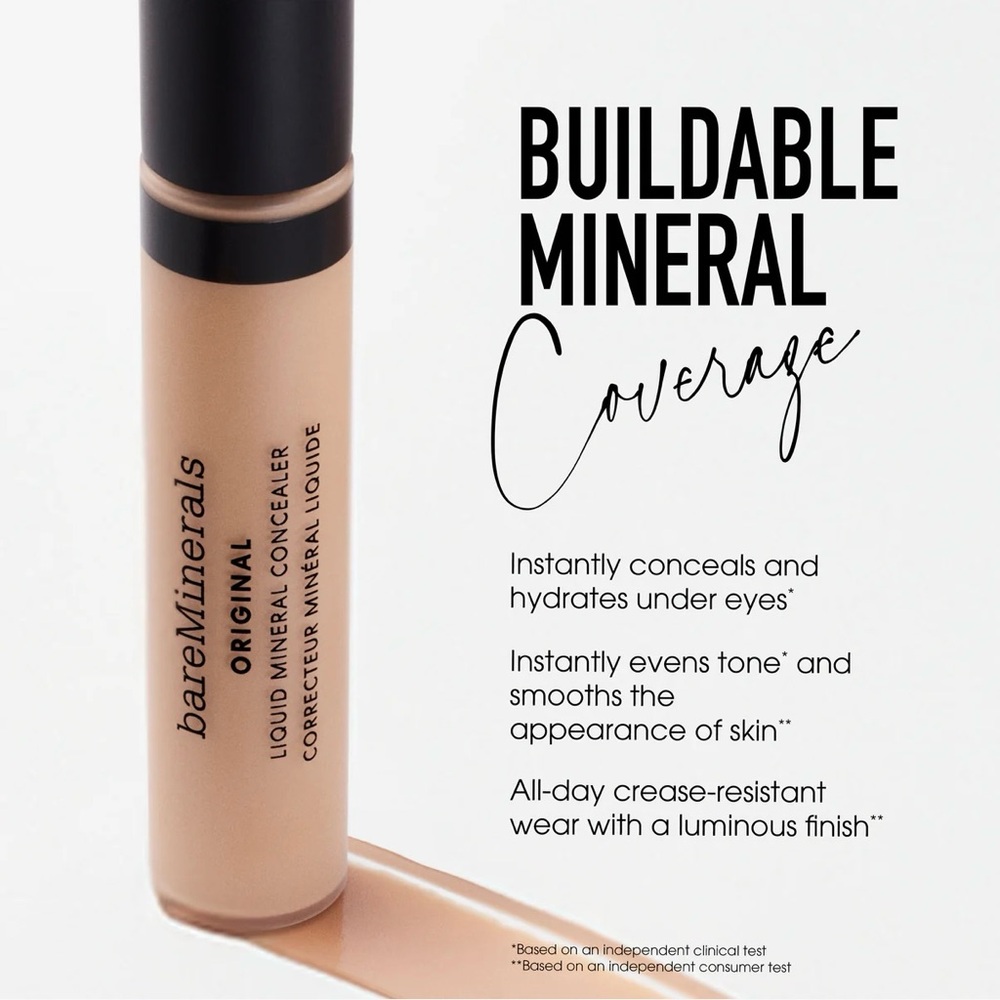 bareMinerals Original Liquid Mineral Concealer 0.2 fl oz. DARK 5C New‎ In Box - Picture 7 of 16